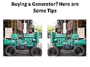 What are the basics of buying a generator?