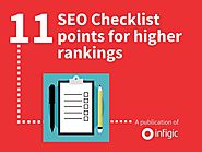 11 SEO checklist point for higher rankings