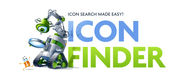 Iconfinder. Find...icons, like those used throughout this website. $1/ea. High quality. Image-editing skillz necessary.