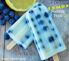 Blueberry and lemon pudding pops