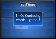 confusing words - I - O game