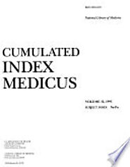 Cumulated Index Medicus - Google Books
