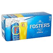 Foster's Lager Beer 10 x 440ml Cans, Case of 2 Beer - British Hypermarket-uk Foster's