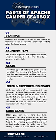 Parts of Apache Camper Gearbox