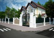 Thiết kế biệt thự 2 tầng kiểu Pháp tại Hà Tĩnh