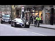 Peter Virdee Sikh Racing a Black Bugatti In London