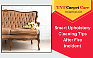 Upholstery Cleaning Tips After Fire Incident | EI Cajon, CA