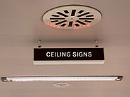 Hanging Ceiling Signs For Business