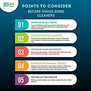 IMPORTANT POINTS TO CONSIDER BEFORE HIRING BOND CLEANERS
