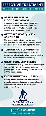 Effective Treatment Process For Flooded Carpets [Infographic] | Clean To The Maxx