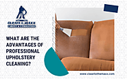 Advantages Of Professional Upholstery Cleaning| Clean To The Maxx