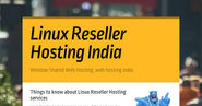 Linux Reseller Hosting India
