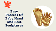 Easy Process Of Baby Hand And Feet Sculptures