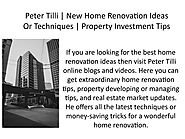 Peter Tilli Perth | The Most Trending Name In Property Development World | Free Ideas
