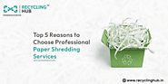 Benefits of Choosing Professional Paper Shredding Service