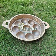 Zishta Bronze Unniyappam Pan/Plate | Buy Online | Zishta.com