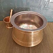 Brass Rice Pot with Tin Coating | Buy Online | Zishta.com