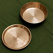 Kansa Serving Bowl With Lid | Shop Now | Zishta.com