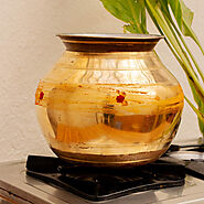 Brass cooking pot / Pongal pot