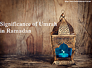 Significance of Umrah in Ramadan