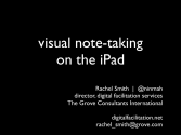 Visual Note-taking on the iPad - Rachel Smith