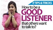 How To Be A Good Listener? Free English lessons ( Listening skills)