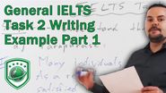 General IELTS Task 2 writing example to get a high score PART 1