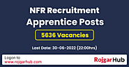NFR Recruitment 2022 - 5636 Apprentice Posts