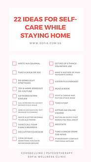 22 Ideas for Self-Care While Staying At Home (+ Handy Checklist)