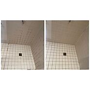 Shower sealing before and after