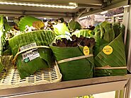 Un supermercado en Tailandia cambia el plástico por hojas de plátano