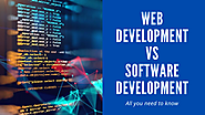 Key Differences Between Web Development Vs Software Development