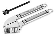 Priority Chef Garlic Press and Mincer, 18/10 Stainless Steel - GP01