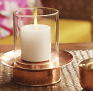 home decor shop in pune | Copper Candle stand | Copper candle holders