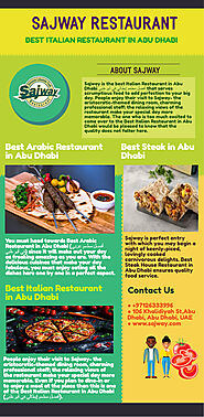 Sajway - Best Italian Restaurant in Abu Dhabi