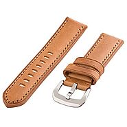 Clockwork Synergy - Genuine Leather Watch Band with Premium Quick Release Watch Straps