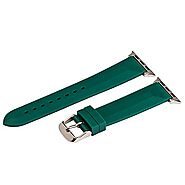 Clockwork Synergy - Silicone Watch Bands for Apple Watch (42mm, Hunter Green)