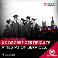 UK certificate attestation in Dubai for birth certificate.