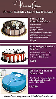 Order Now! Husband Birthday Cake Online in Delhi NCR