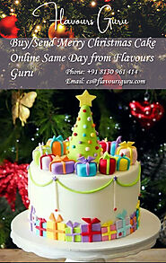 Order Now! Online Merry Christmas Cake in Delhi NCR from Flavours Guru