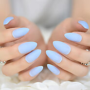 Sky Blue Nails - Matte Coffin Nails | Eishops Sold by Eishops