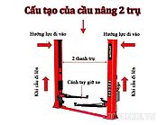 Cầu nâng ô tô 2 trụ giá rẻ, chính hãng tại Điện Máy Hoàng Liên