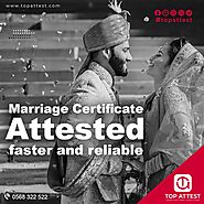 Free pick-up and delivery for marriage certificate attestation.