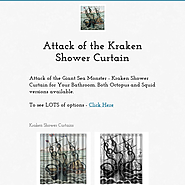 Best Kracken Shower Curtain - Octopus or Squid Attack