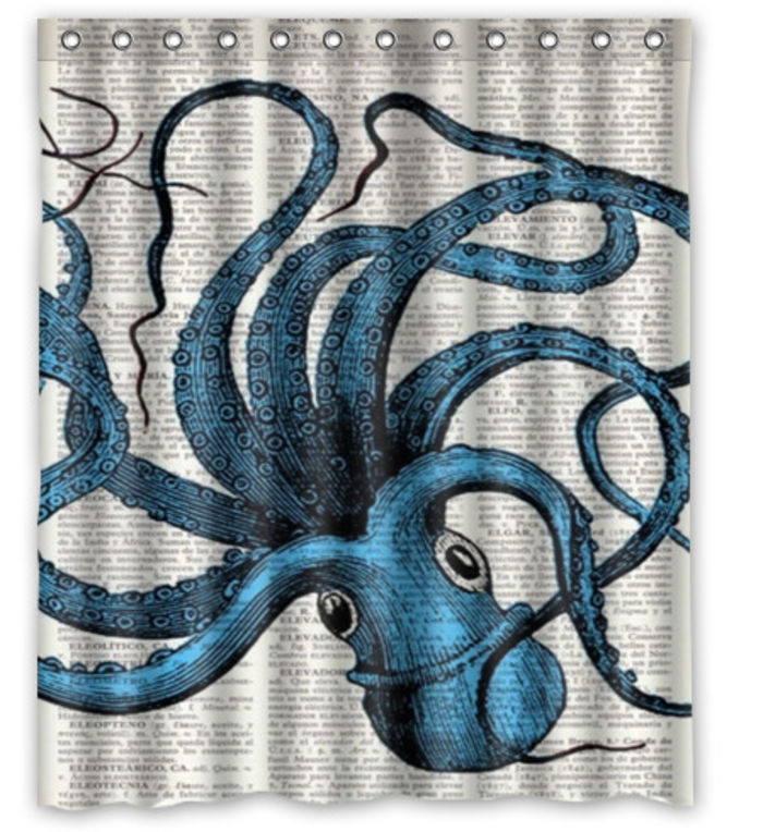 Best Black And White Octopus Shower Curtain Designs A Listly List