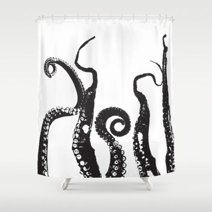 Best Black and White Octopus Shower Curtain Designs A Listly List