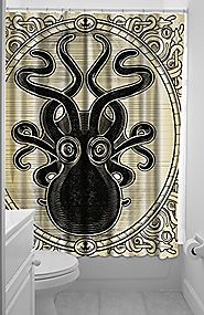 Octopus Kraken shower Curtains