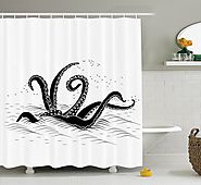 Best Fun - Octopus Shower Curtain for the Bathroom