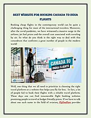 Best Website For Booking Canada To India Flights by Fly Deal Fare