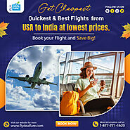 Get Cheapest Flights From USA To INDIA
